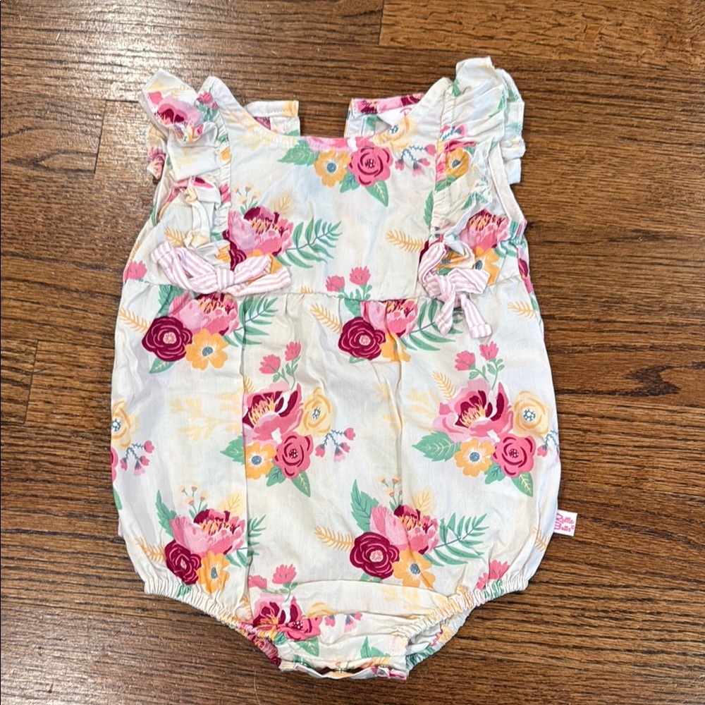 Ruffle Butts Baby Rompers Set of 2 - Size 6-12m - Picture 4 of 5